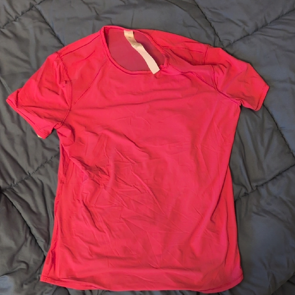 lululemon athletica Hot Pink Short Sleeve Top